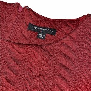 Sharagano merlot color dress with pockets size 8